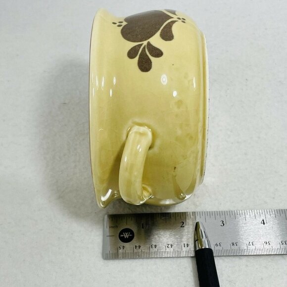 Vintage Nce 1986 Bowl Soup Crock Pot Stew Rice Curry Double Handle Heart Serving - Picture 8 of 8